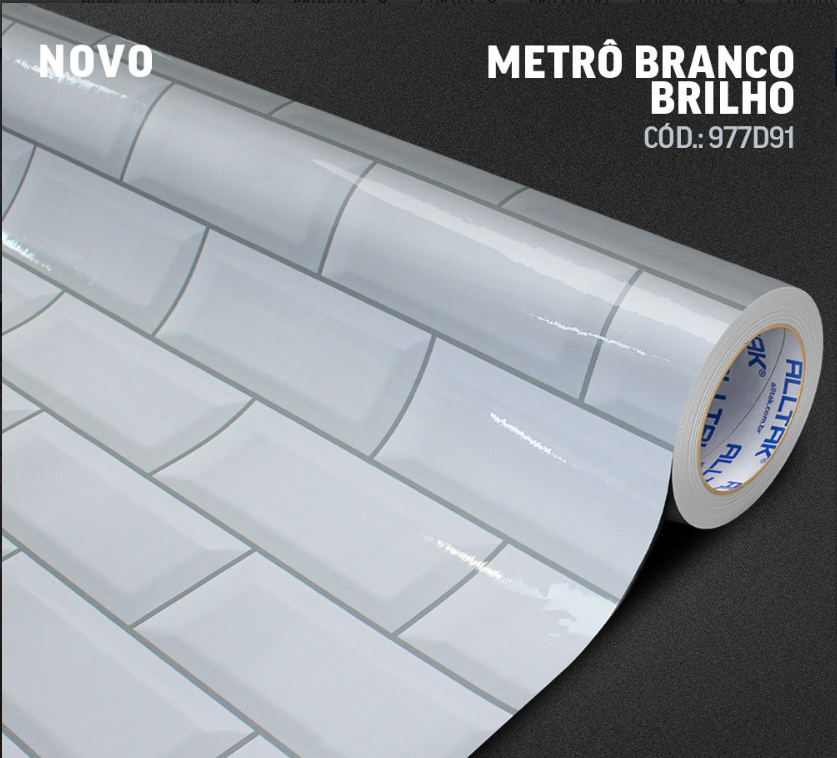 Metro Branco Brilho 977D91